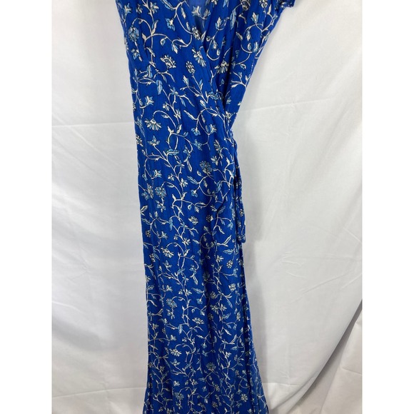Amuse Society Maci Wrap Dress Blue Size Large - Picture 3 of 8